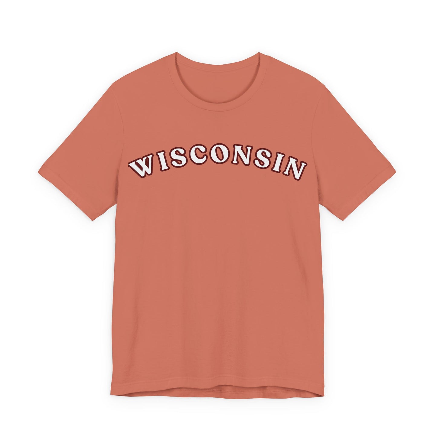 Wisconsin Arch Tee — Vintage Collegiate State T-Shirt MADISON JERSEY