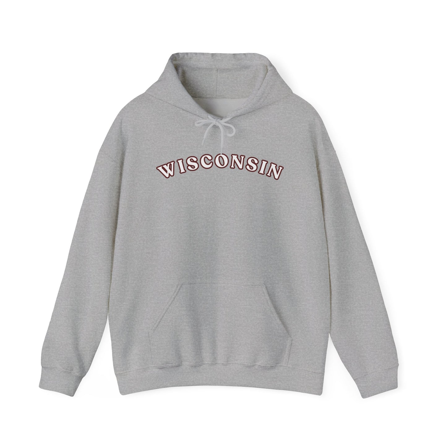 Wisconsin Arch Hoodie — Vintage Collegiate State Sweatshirt MADISON