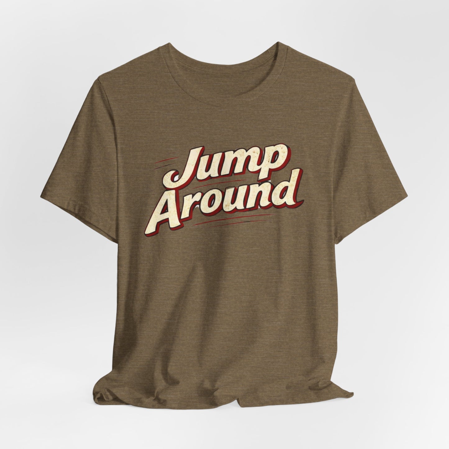 Jump Around Vintage Graphic Tee — Retro Dance Party JERSEY T‑Shirt MADISON