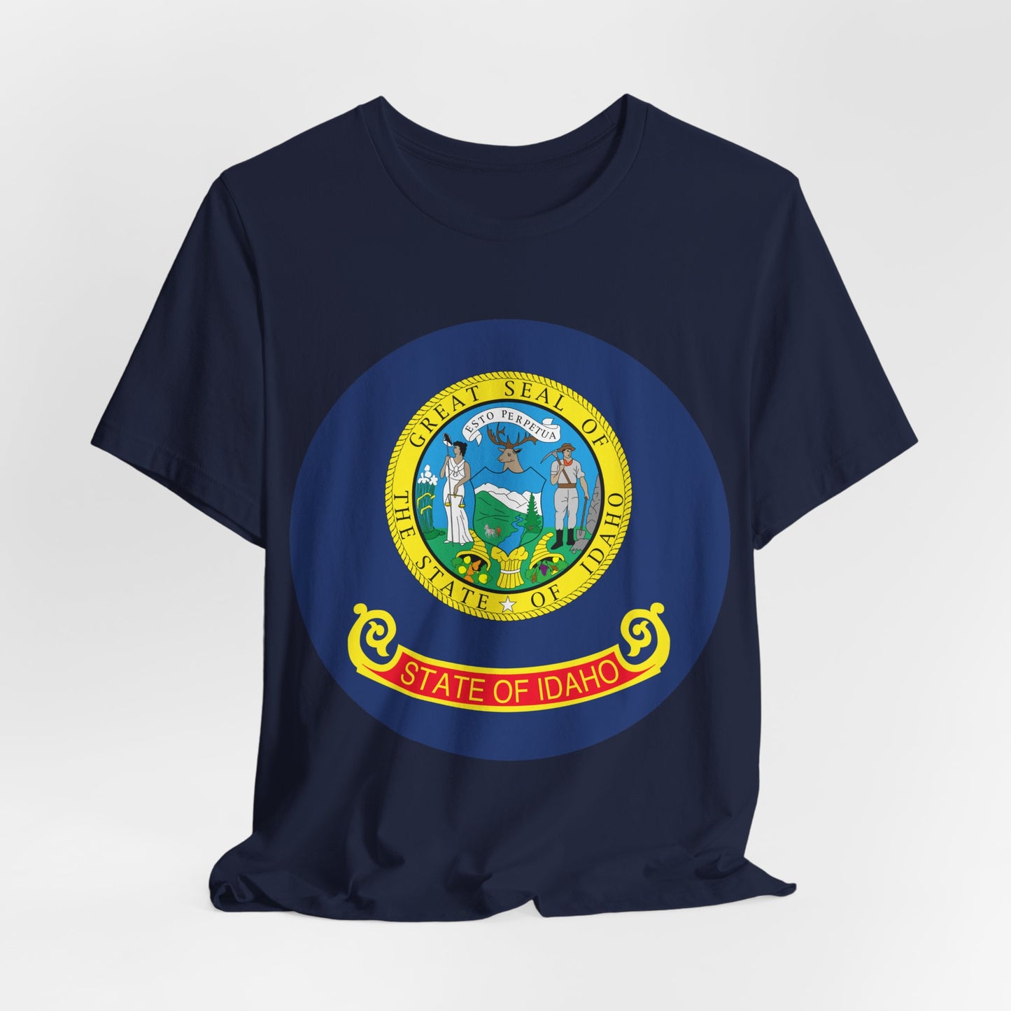 Idaho State Seal T-Shirt — Vintage State Pride Tee boise