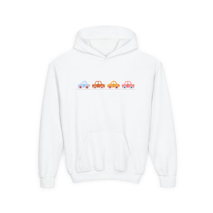 Cute Car-Themed Youth Hoodie | Adorable Sweatshirt | True North