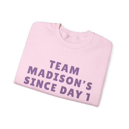 Madison Team Madison Since Day 1 Unisex Sweatshirt | Soft Cotton Fit | True North