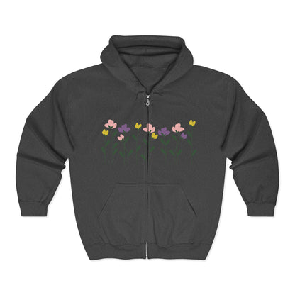 Floral Full Zip Hoodie | Casual Wear | True North