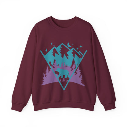 Mountain Adventure Crewneck Sweatshirt | Cozy Outdoor Pullove | True North