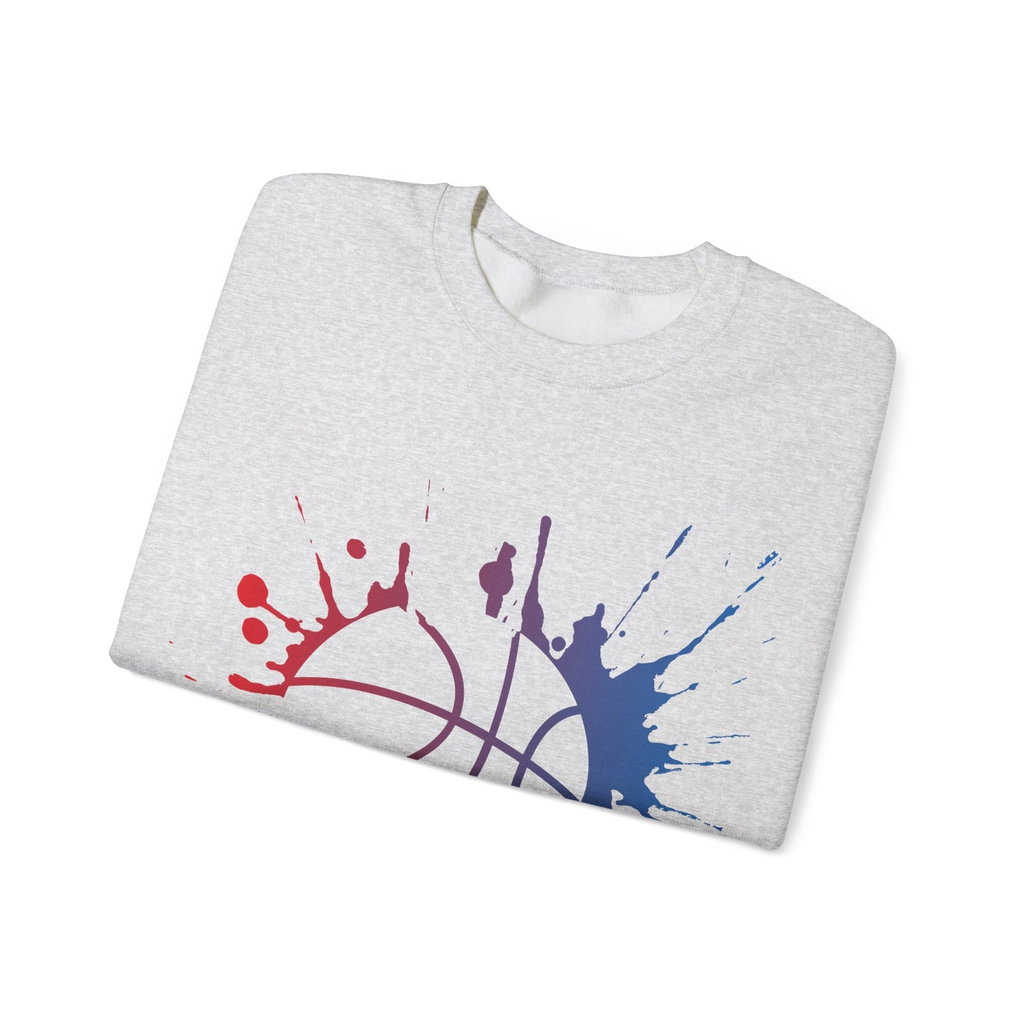 Basketball Splash Crewneck Sweatshirt | Cozy Pullover | True North
