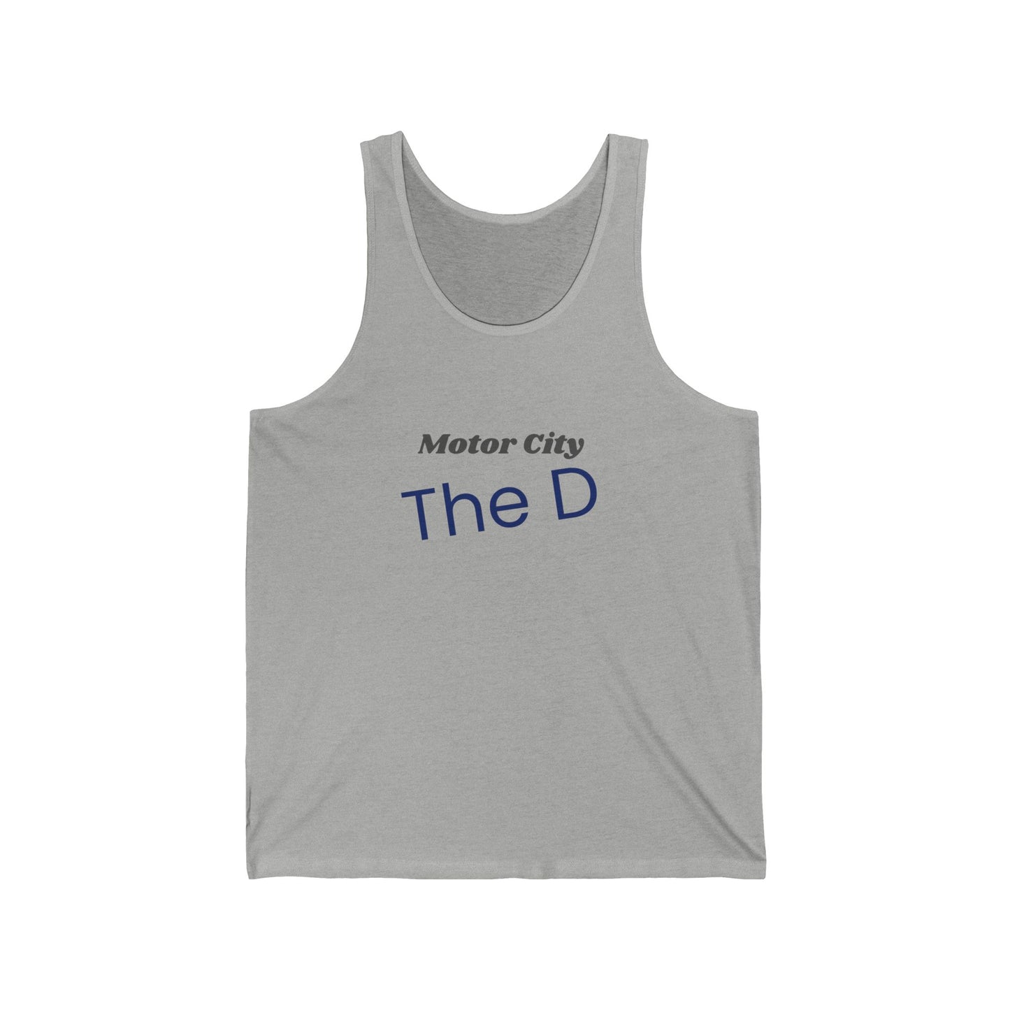 Motor City The D Men/Unisex Tank Top | Lightweight Soft Cotton | True North