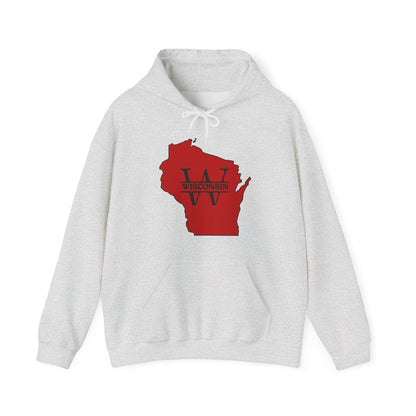 Wisconsin State Outline Hoodie Men/Unisex | Soft Fabric | True North
