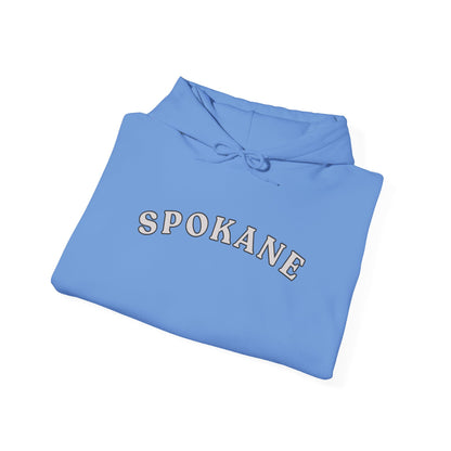 Spokane Arch Logo Hoodie — Minimal City Sweatshirt