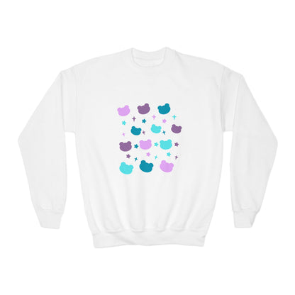 Youth Crewneck Sweatshirt with Cute Cat Design | Fall & Winter Fashion | True North