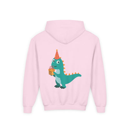 Fun Dinosaur Kids Party Hoodie | Train Design | True North