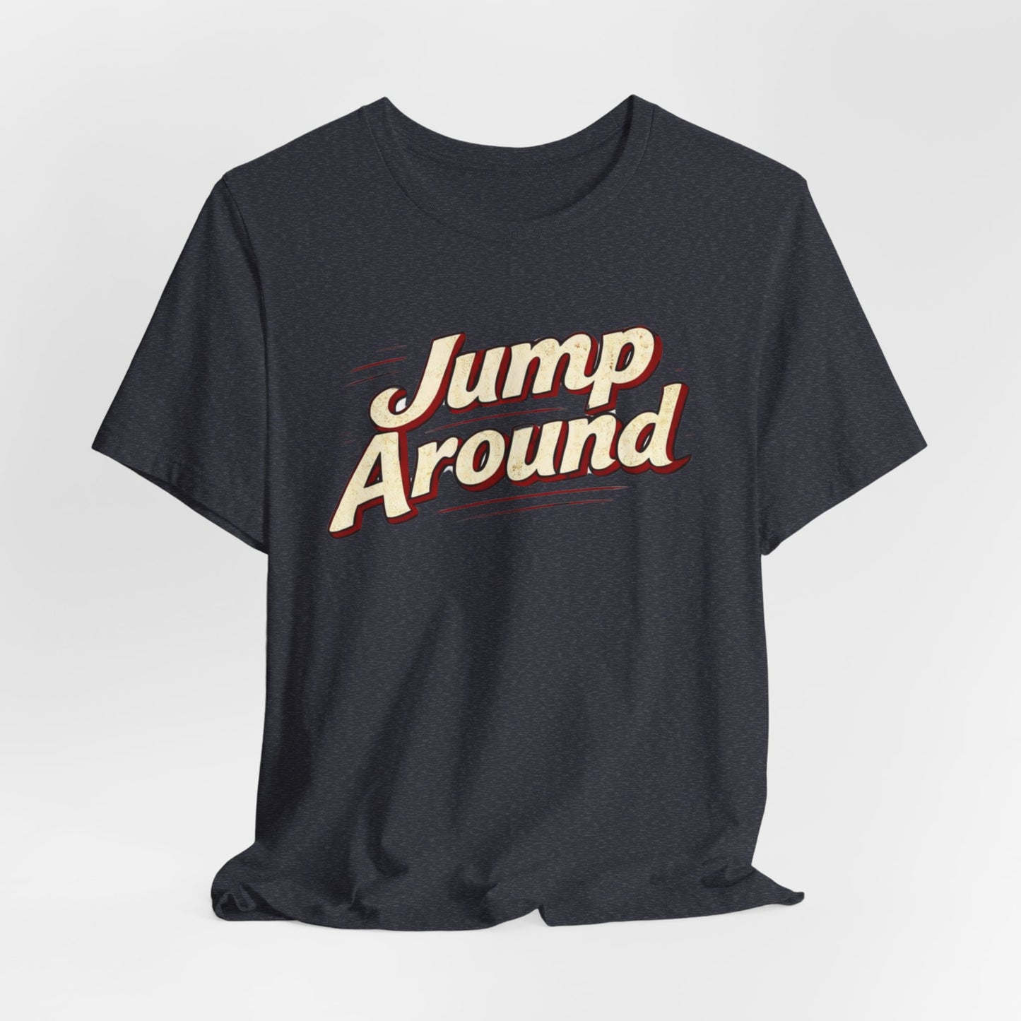 Jump Around Vintage Graphic Tee — Retro Dance Party JERSEY T‑Shirt MADISON