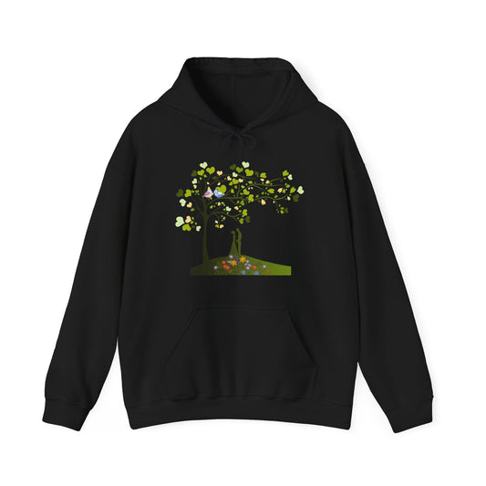 Hoodie with Tree Design | Heavy Blend Fall Fashion| True North