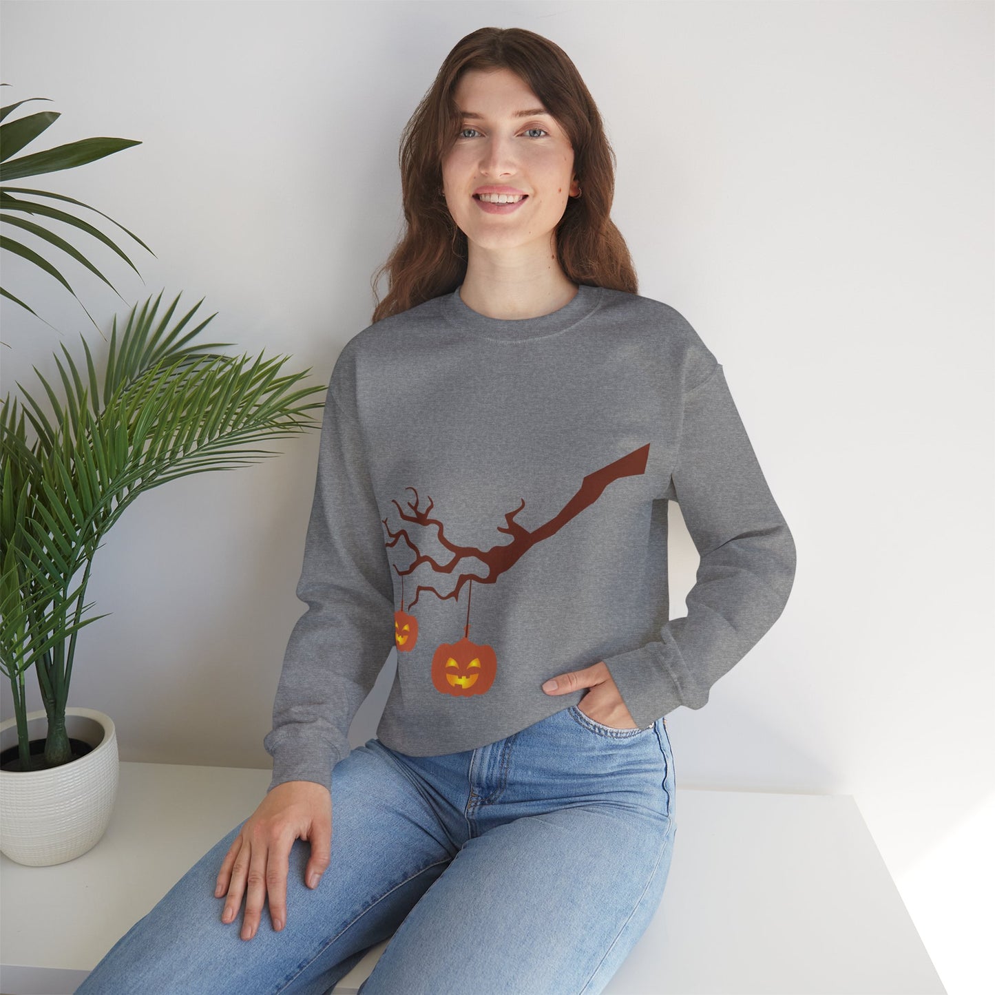 Hanging Pumpkin Sweatshirt | Spooky Season Gift | True North