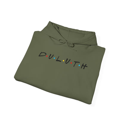 Duluth Hoodie — Minimal Friends-Style City Logo Pullover