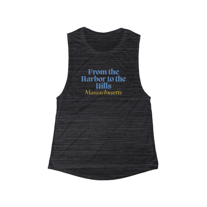 From the Harbor to the Hills Massachusetts | Women’s Flowy Scoop Muscle Tank | True North