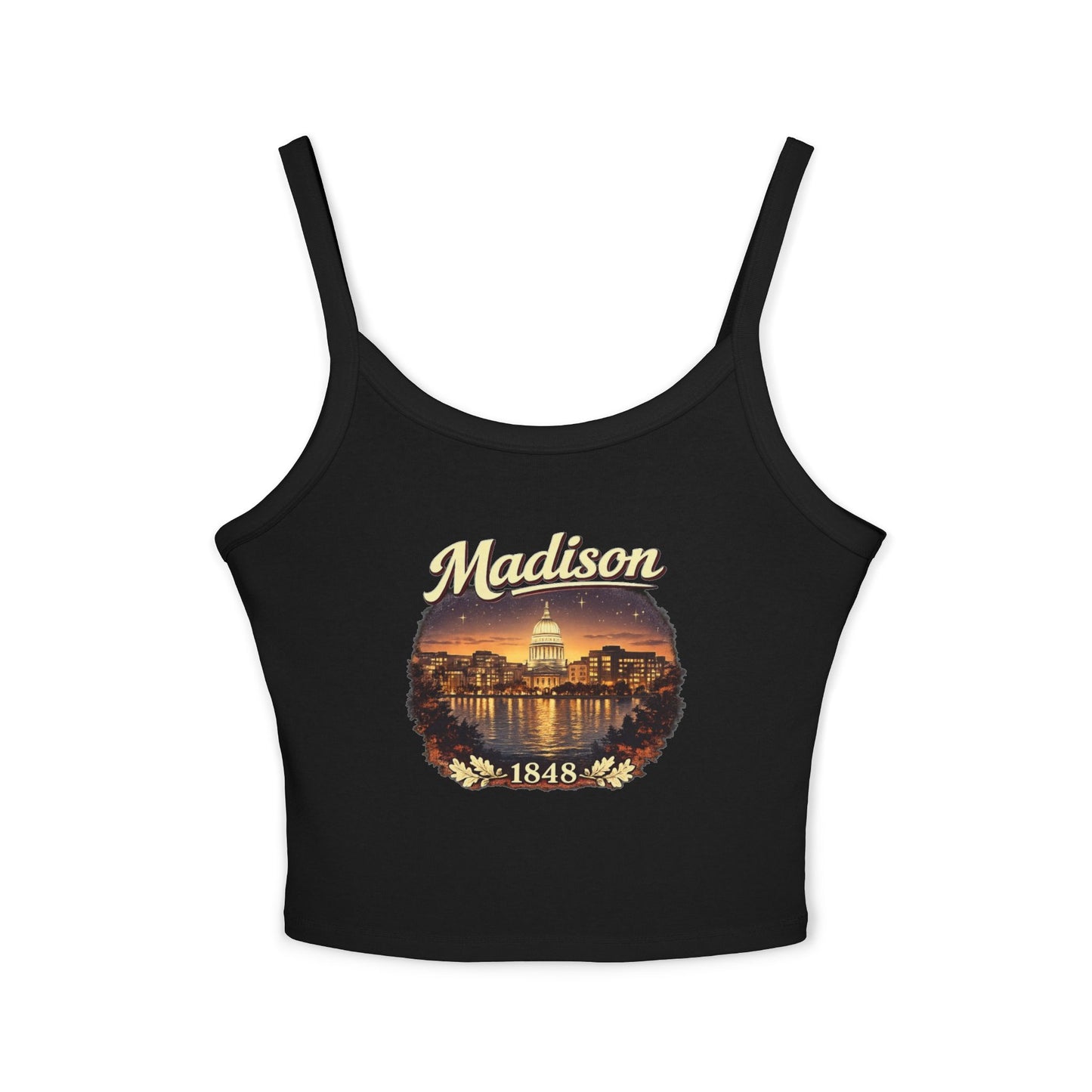 Madison Skyline Women Spaghetti Tank Top | Soft Premium Fit | True North