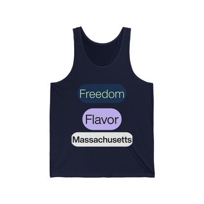 Massachusetts Men/Unisex Tank Top |  Freedom Flavor  | True North