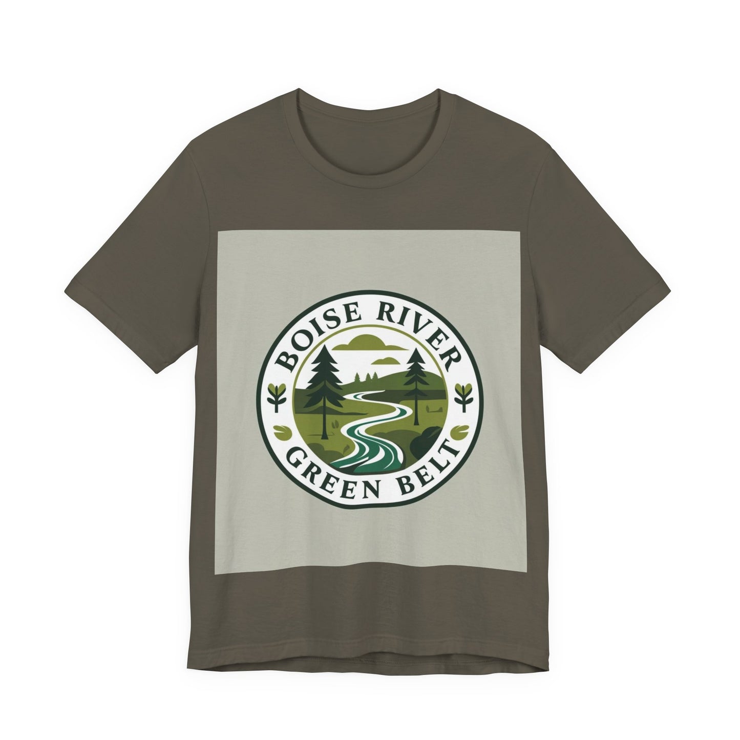 Boise River Green Belt Tee — Scenic River Nature T-Shirt