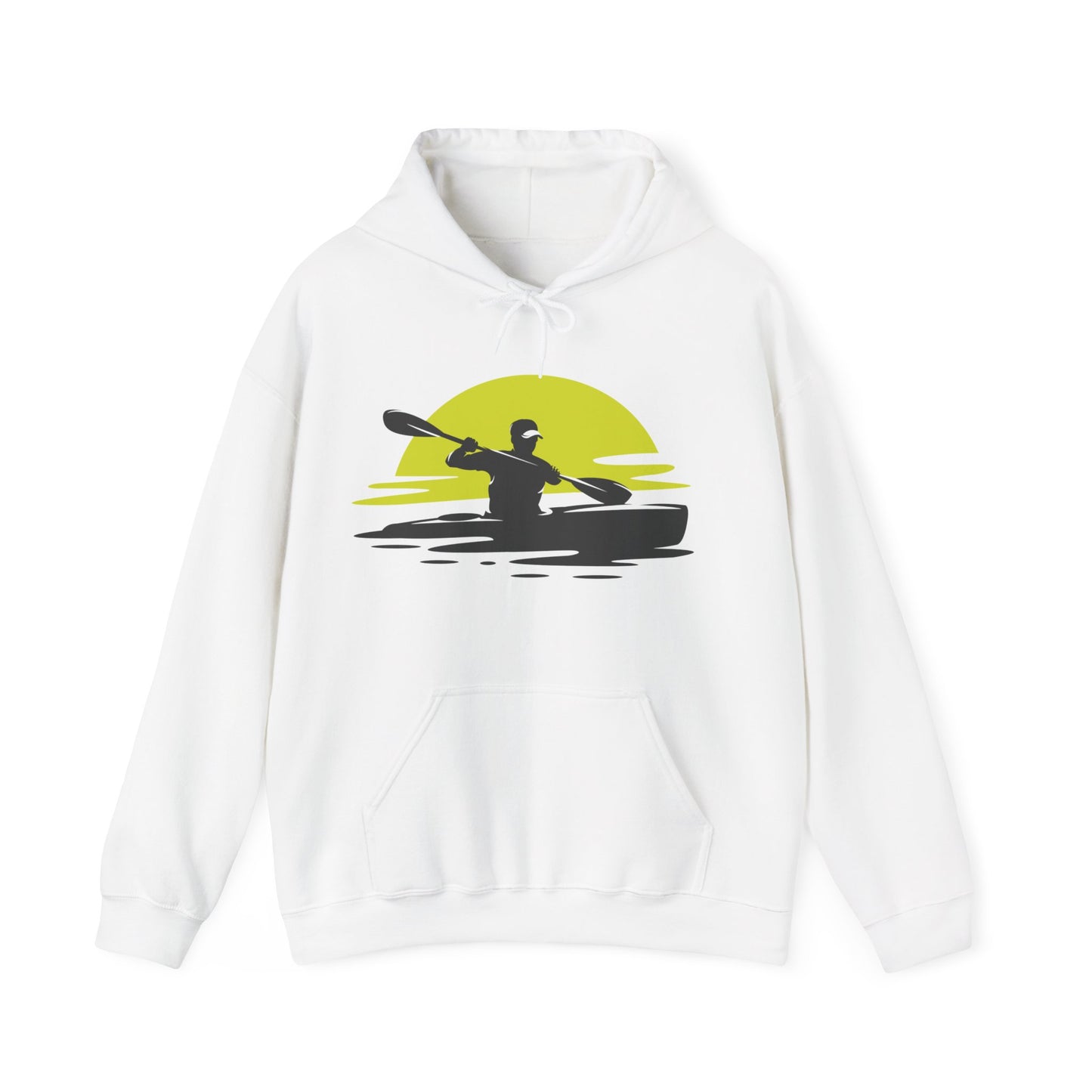 Sunset Kayaker Hooded Sweatshirt | Kayaking Lovers | True North