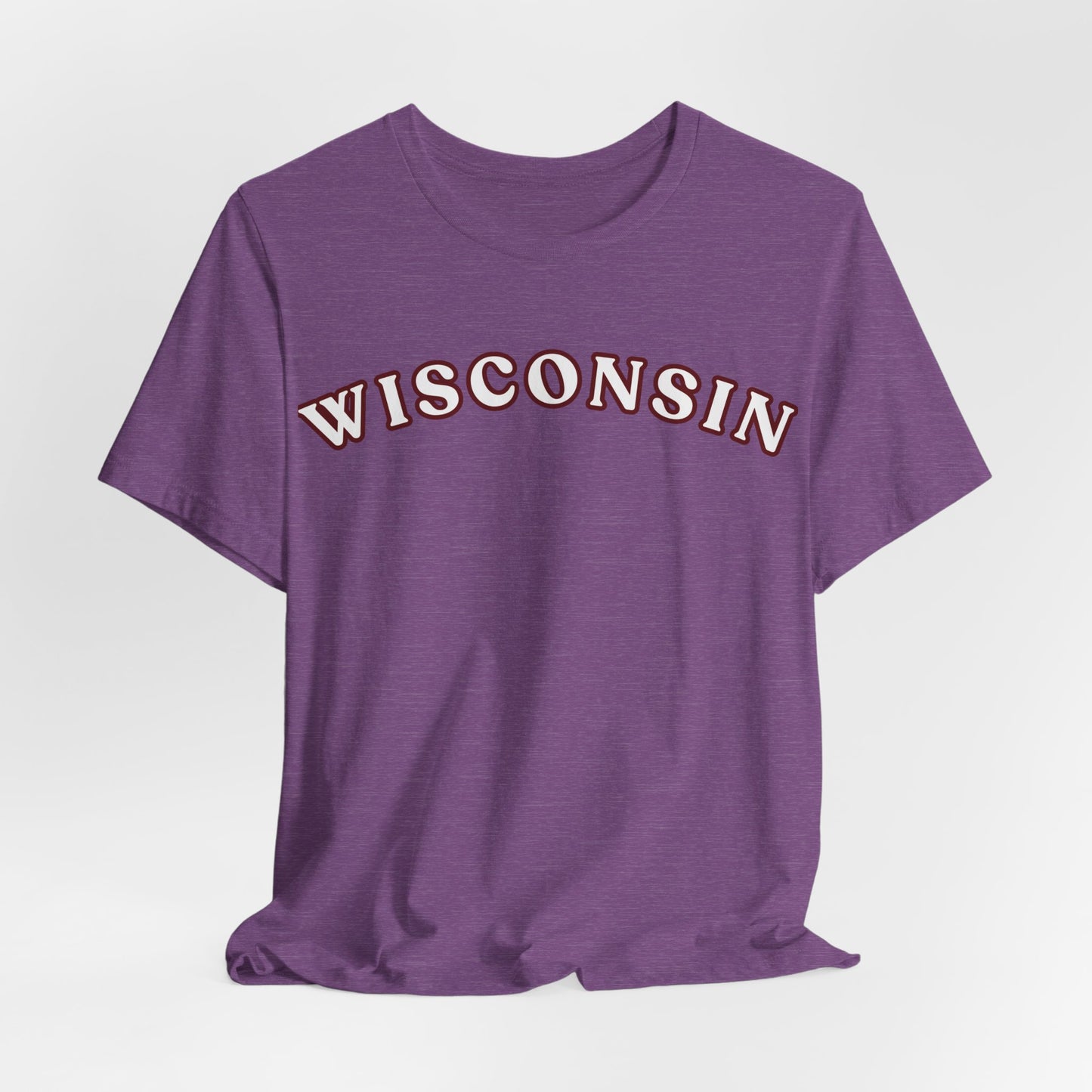 Wisconsin Arch Tee — Vintage Collegiate State T-Shirt MADISON JERSEY