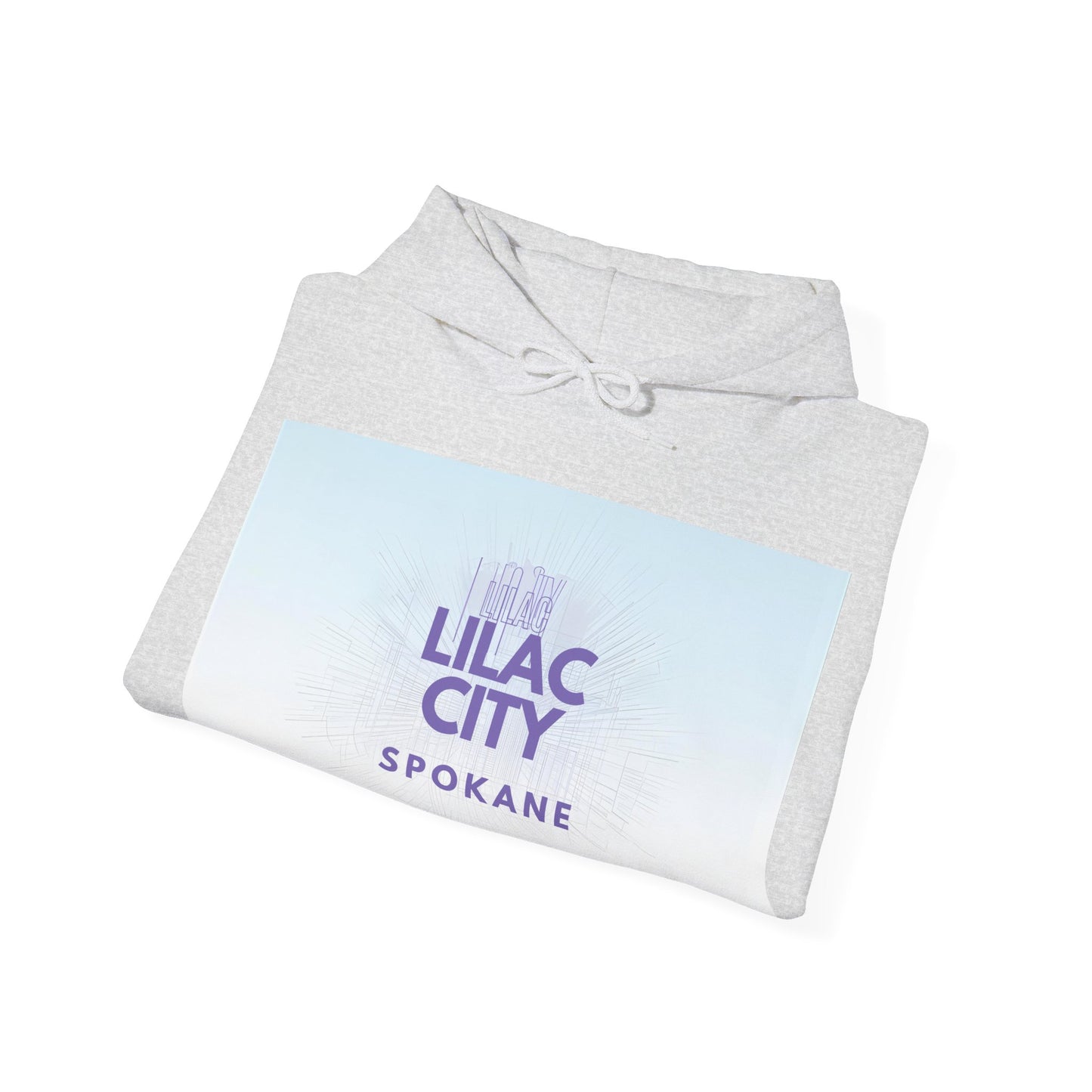 Spokane "Lilac City" Hoodie – Pastel Skyline Graphic