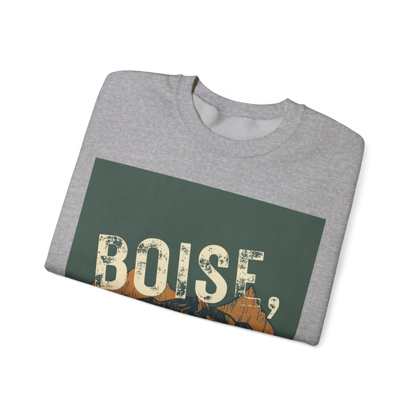 Black Crewneck Sweatshirt - Classic Unisex Heavy Blend Pullover boise