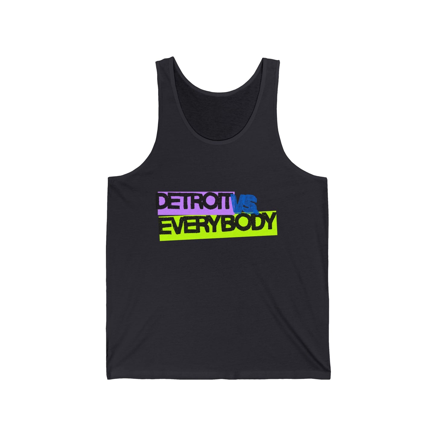 Detroit vs Everybody Neon Men/Unisex Tank Top | Lightweight Cotton | True North