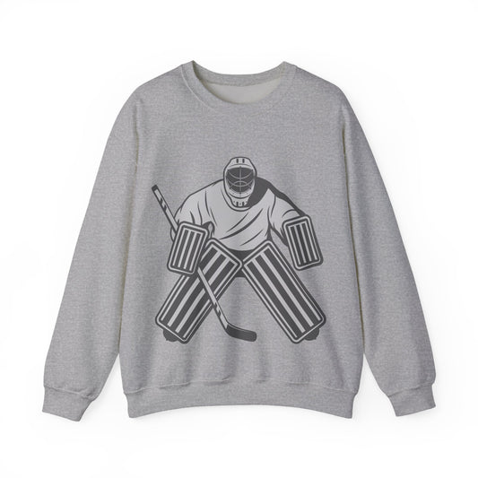 Goalie Hockey Crewneck Sweatshirt | Cozy Winter Pullover | True North