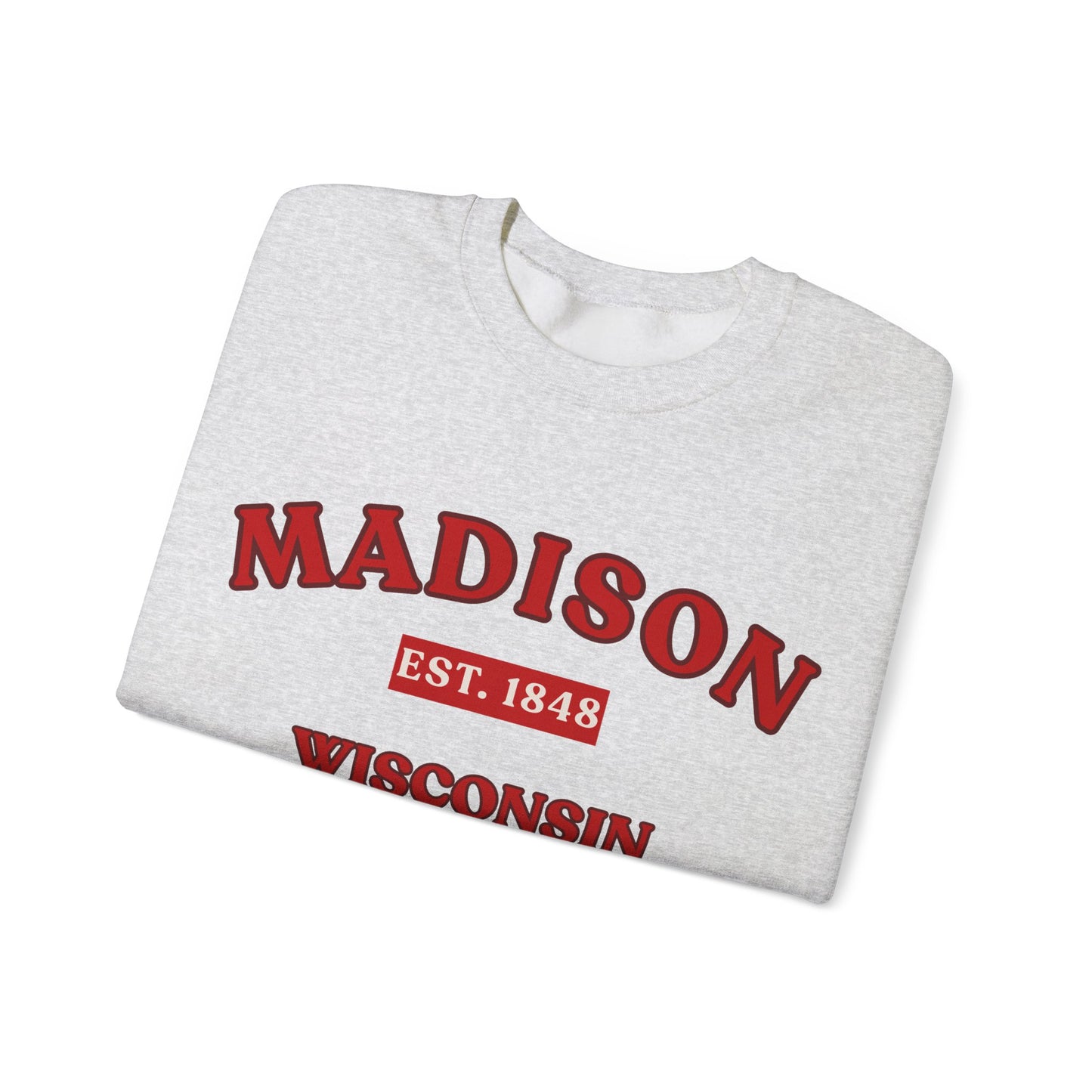 Madison Wisconsin EST. 1848 Unisex Sweatshirt | Soft Cotton Fit | True North