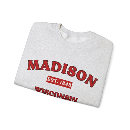 Madison Wisconsin EST. 1848 Unisex Sweatshirt | Soft Cotton Fit | True North
