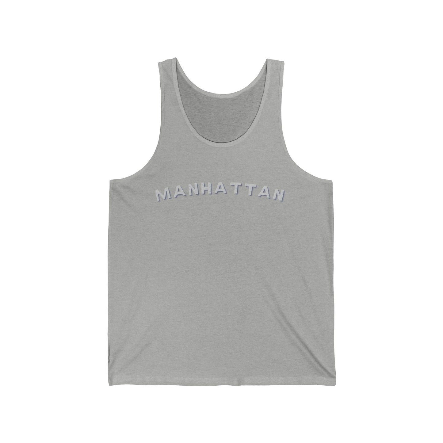 Manhattan Minimalist Men/Unisex Tank Top | City Script | True North