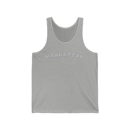 Manhattan Minimalist Men/Unisex Tank Top | City Script | True North