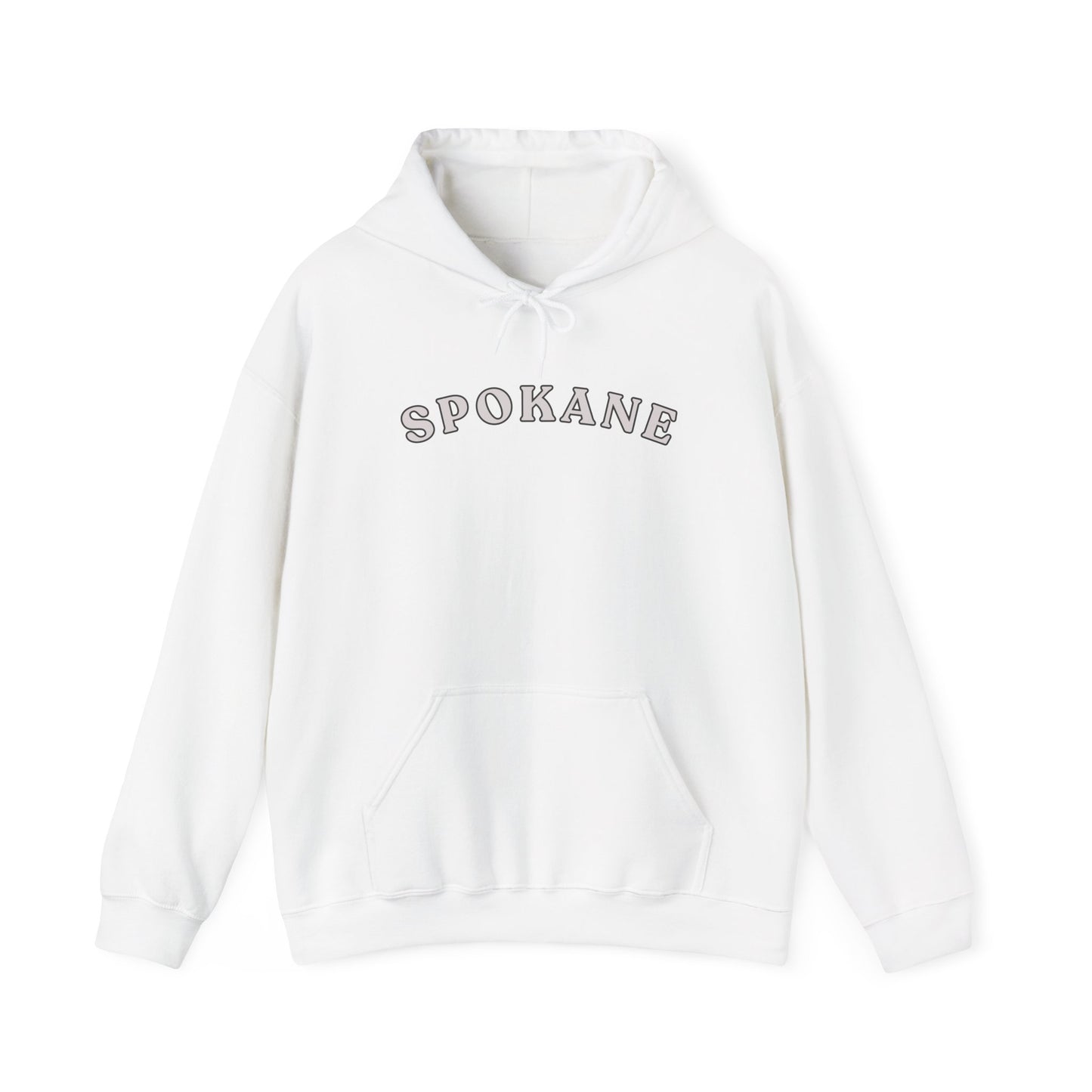 Spokane Arch Logo Hoodie — Minimal City Sweatshirt