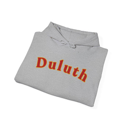 Duluth Retro Arch Hoodie — Vintage College-Style Pullover