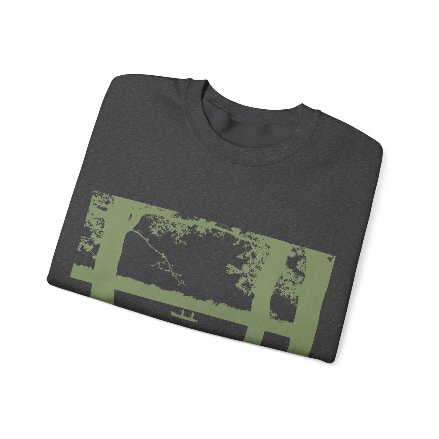 Relaxing River View Crewneck Sweatshirt | Cozy Pullover | True North