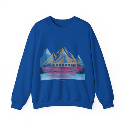 Mountain Reflection Crewneck Sweatshirt | Adventure and Nature Lovers | True North