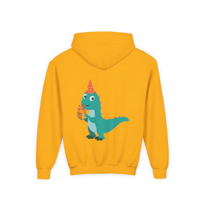 Fun Dinosaur Kids Party Hoodie | Train Design | True North