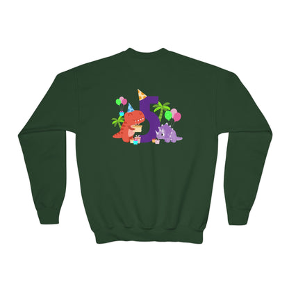 Colorful Fun Numbers and Dinosaurs Sweatshirt| Easygoing Style | True North