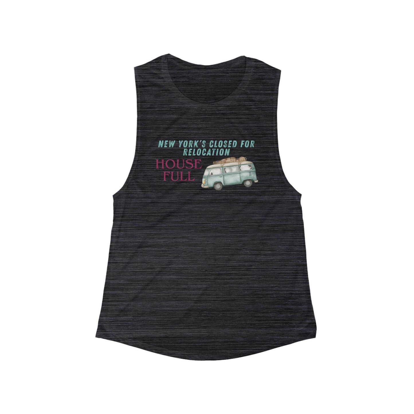 House Full New York | Women’s Flowy Scoop Muscle Tank | True North