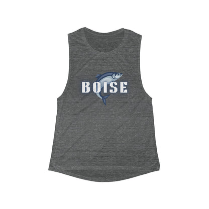 Boise Fish Graphic Tank — Women's Flowy Scoop Muscle Tank
