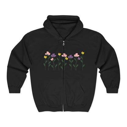 Floral Full Zip Hoodie | Casual Wear | True North