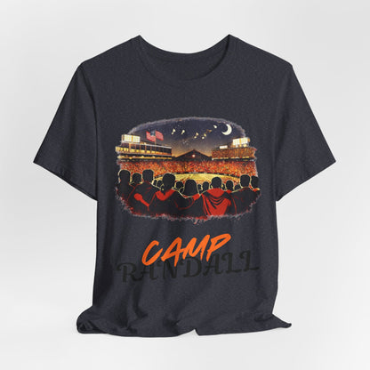 Camp Randall Stadium Football T‑Shirt – Retro Night Game Crew JERSEY Tee MADISON
