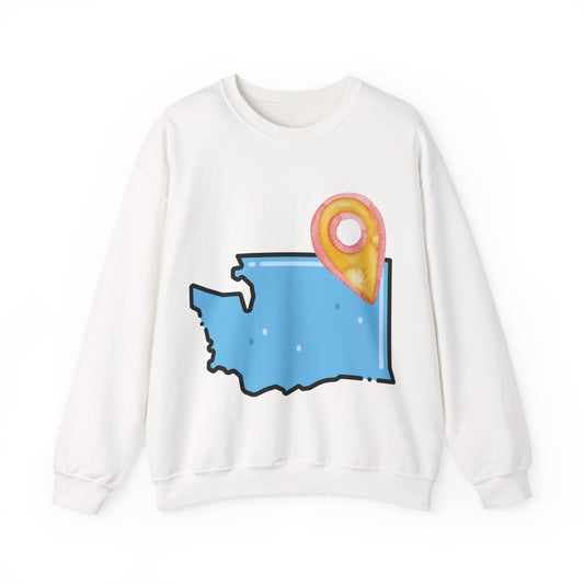 SPOKANE Sweatshirt with Location Pin – Cute Travel/Local Pride Crewneck
