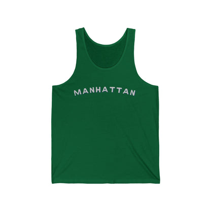 Manhattan Minimalist Men/Unisex Tank Top | City Script | True North