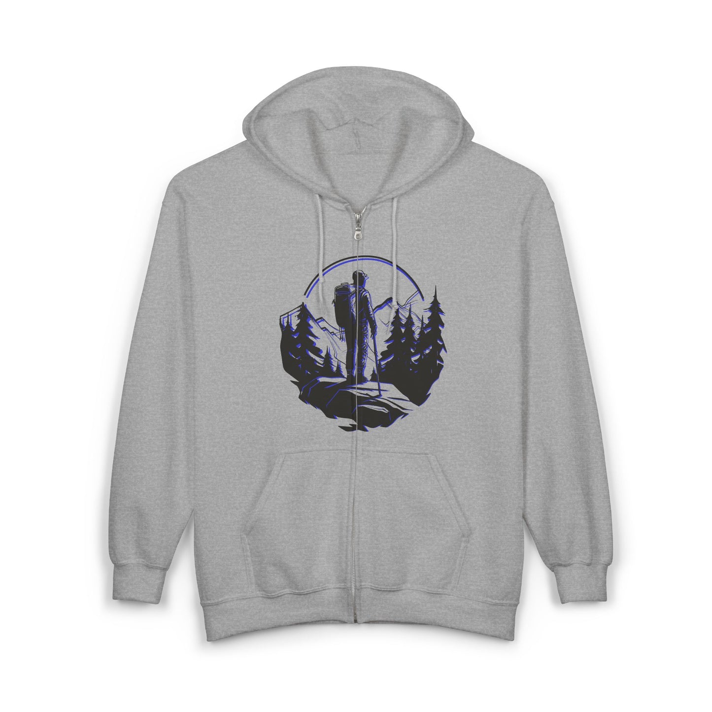 Nature-Inspired Zip Hoodie | Campers, Hiking, Travel, and Nature Lovers | True North