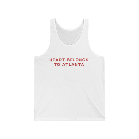 Atlanta Men/Unisex Tank Top | Heart Belongs to Atlanta | True North