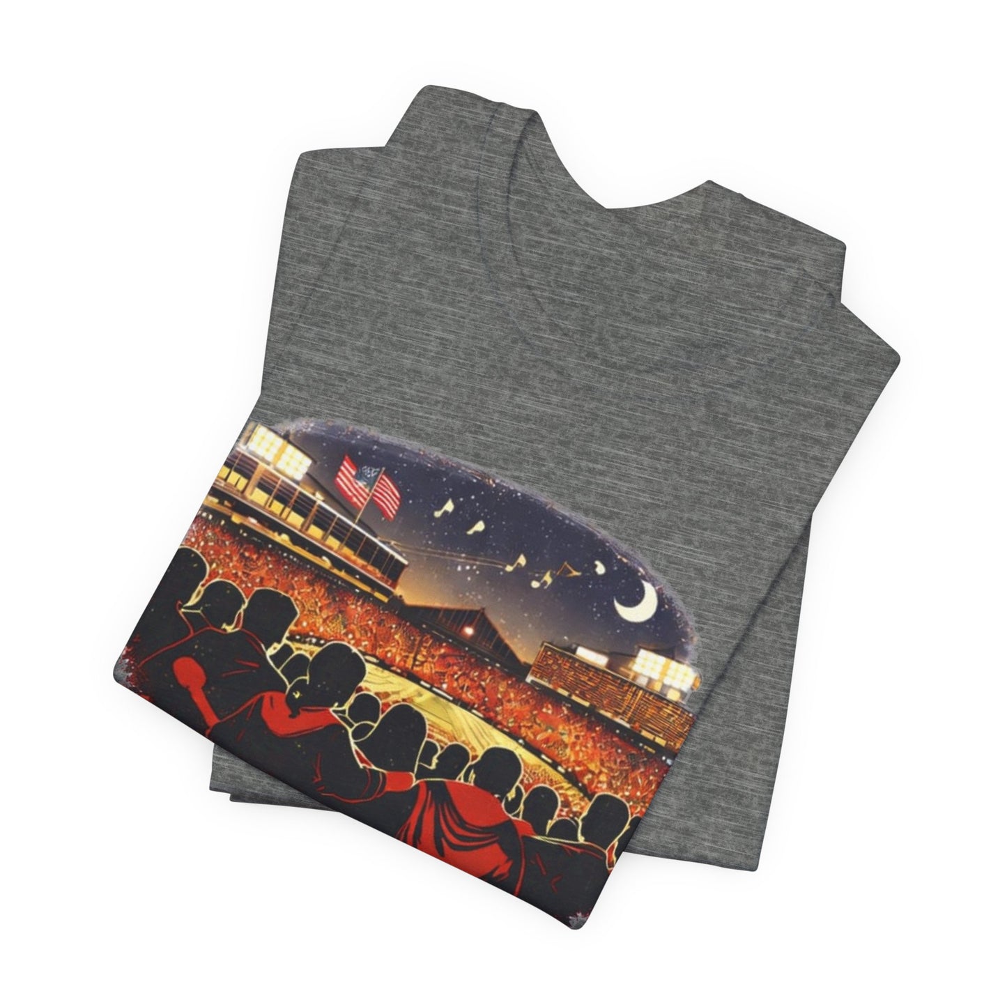 Camp Randall Stadium Football T‑Shirt – Retro Night Game Crew JERSEY Tee MADISON