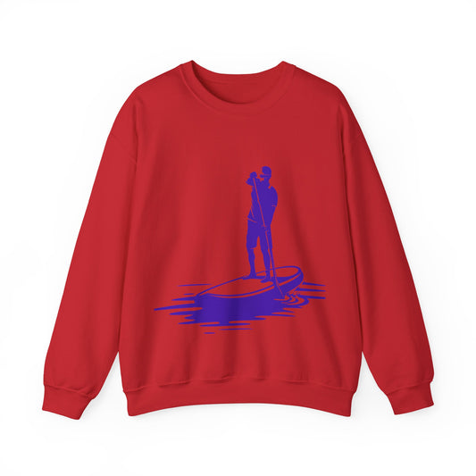 Paddle Boarder Crewneck Sweatshirt | Lightweight Pullover for Water Sports | True North