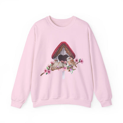Cozy Birdhouse Crewneck Sweatshirt | Heavy Blend Pullover | True North