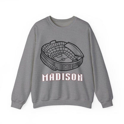 Madison Stadium Unisex Crewneck Sweatshirt | Soft Cotton Fit | True North